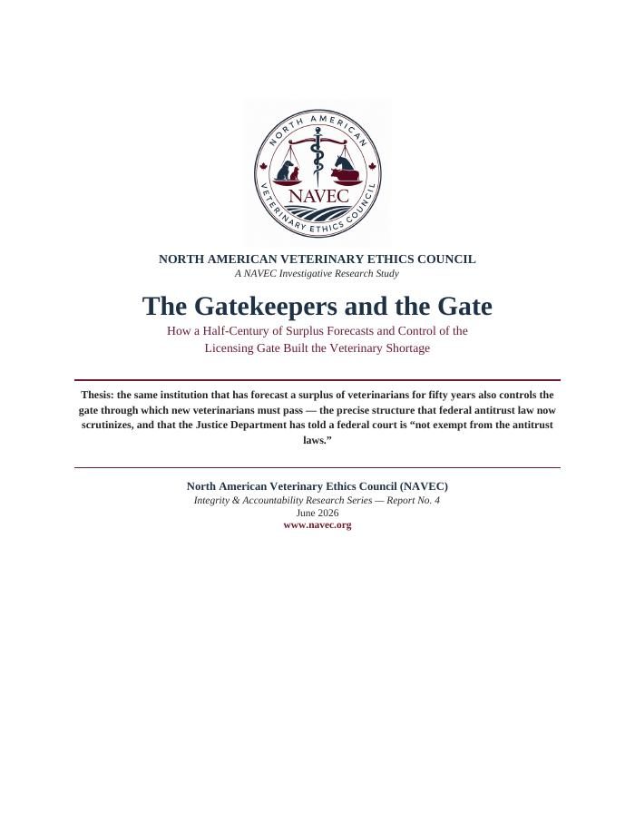 Cover of The Gatekeepers and the Gate, NAVEC Integrity & Accountability Research Series, Report No. 4